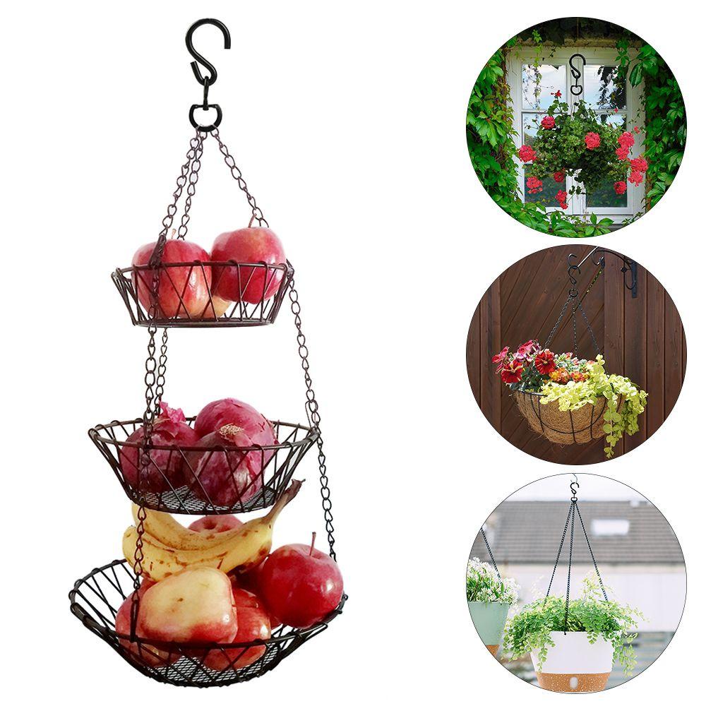 Set 2 Móc Treo Chậu Hoa Có Thể Xoay Tiện Dụng