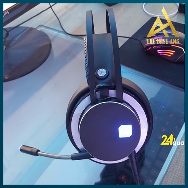 Tai Nghe Máy Tính Có Mic Gaming Led Rgb Headphone Chụp Tai Laptop Zidli Zh17 Nghe Nhạc Chơi Game Có Dây