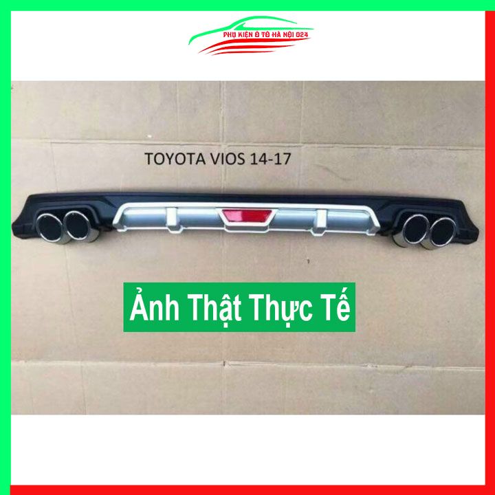 Lippo, líp chia pô ô tô Vios 2014-2018 Mẫu 4 Pô Tròn chuẩn form xe thể thao