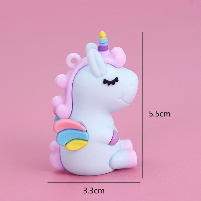 Nút gắn hkdesign/ phụ kiện trang trí 4D TO/ BIG/ LỚN Unicorn