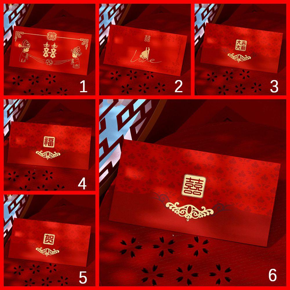 Set 10 Thiệp Mời Đám Cưới Màu Đỏ Mừng Năm Mới