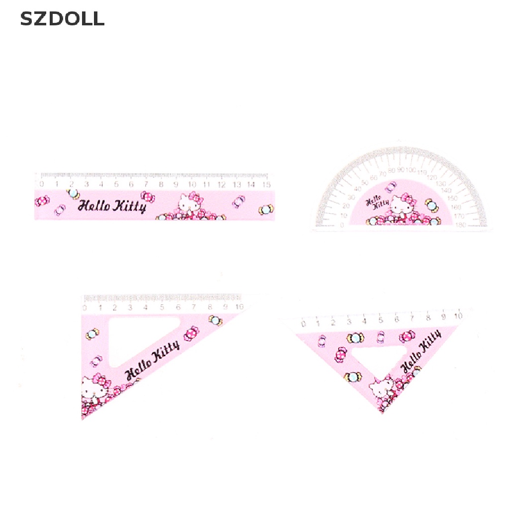 Set 4 thước kẻ tỉ lệ 1:12 cho nhà búp bê