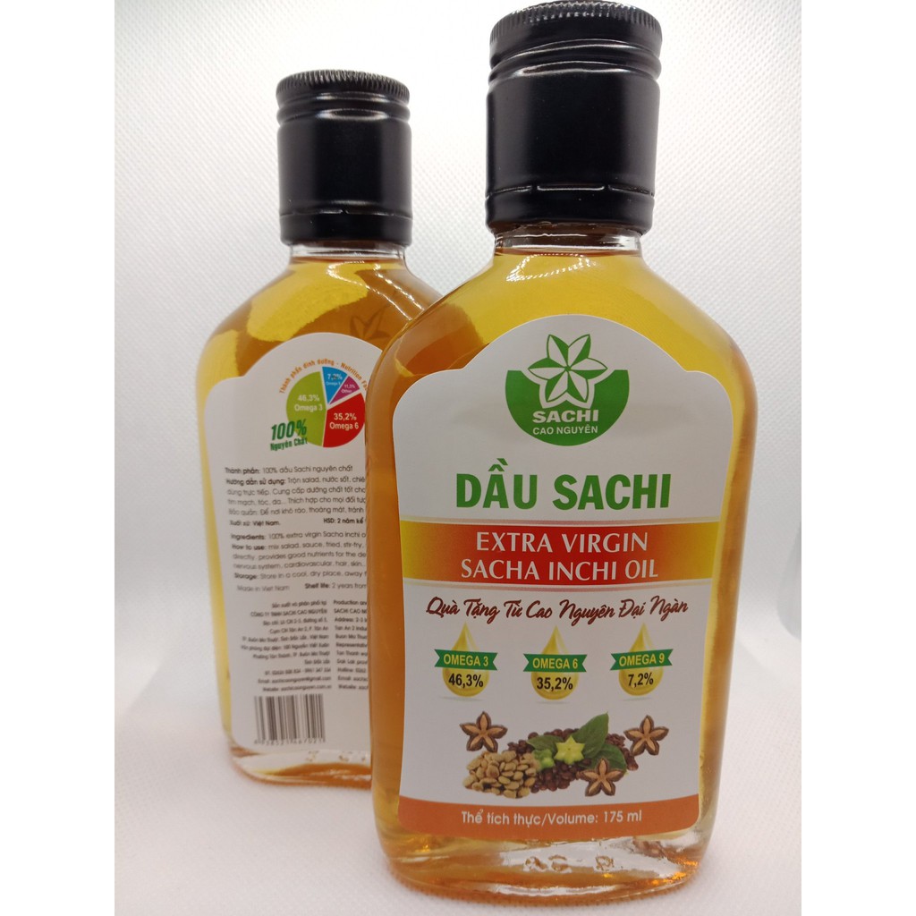 Dầu Sachi Nguyên Chất 175ml Giàu Omega-3, 6, 9