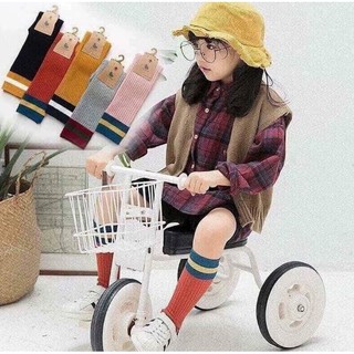 Set 5 đôi tất cổ cao giả boot Hàn Quốc nhiều màu cho bé 4 - 8 tuổi cao cấp