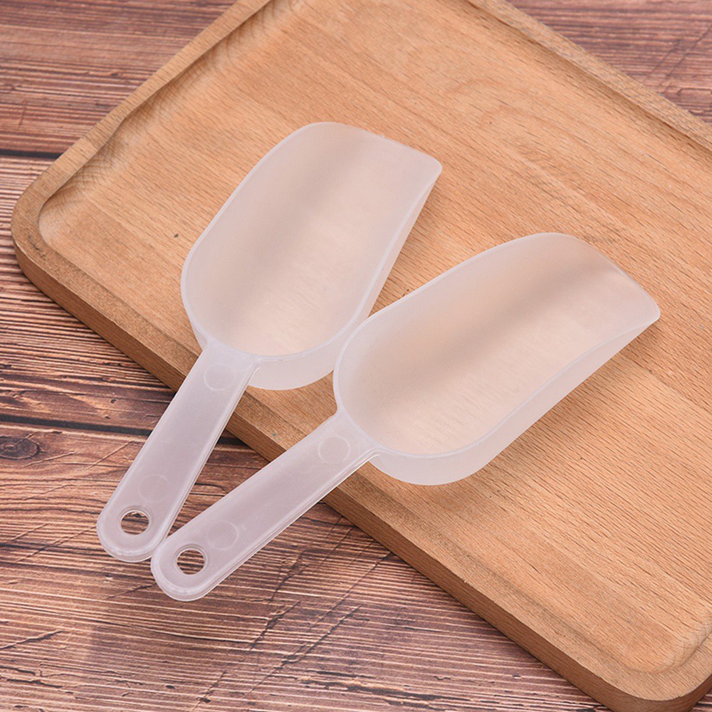 ELEGANT81 1/3 Pcs Measuring Scoops Protein Powder Ice Tray Shovel Ice Cream Rice Beans Sugar Kitchen Flour Candy Dessert Multifunctional for Party Dessert Buffet Weddings Clear Scoops