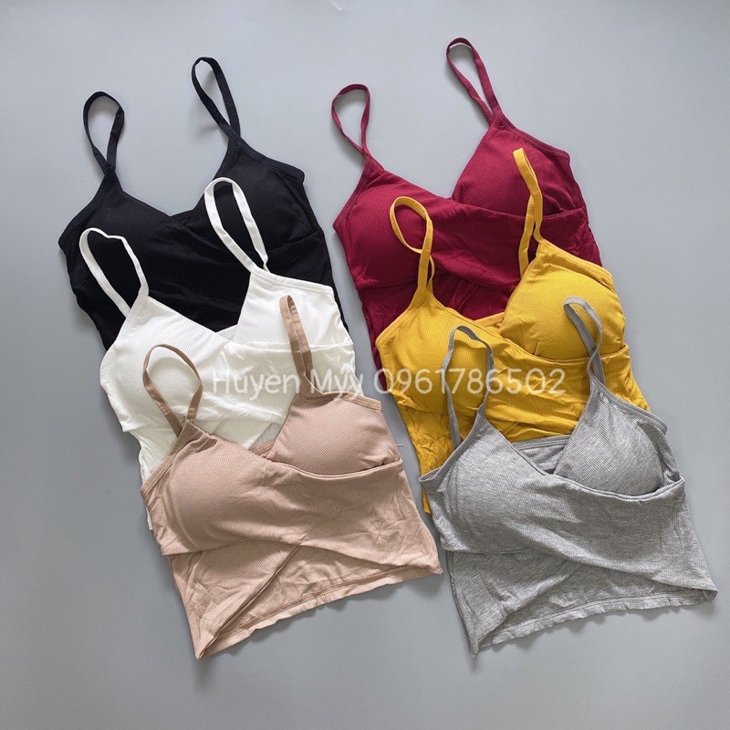 ÁO CROPTOP THUN GÂN ĐẮP CHÉO SIÊU XINH