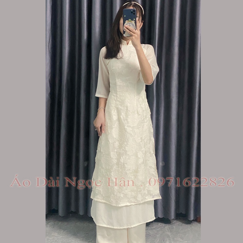 Áo Dài Nữ Cách Tân 4 Tà Cao Cấp TK34