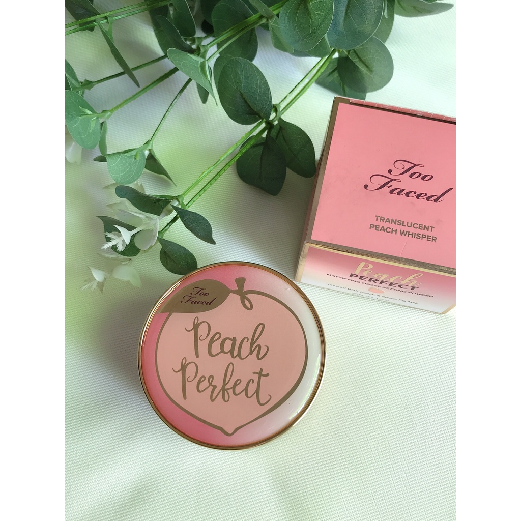 Phấn Phủ Đào Too Faced Peach_Trunslucent peach Whisper tone cô dâu