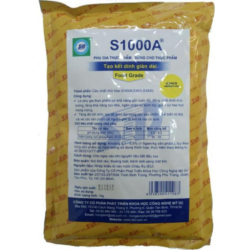 S1000A 1kg | Tạo Giòn Dai Cao Cấp |Thay Thế Hàn The |Phụ Gia Thực Phẩm