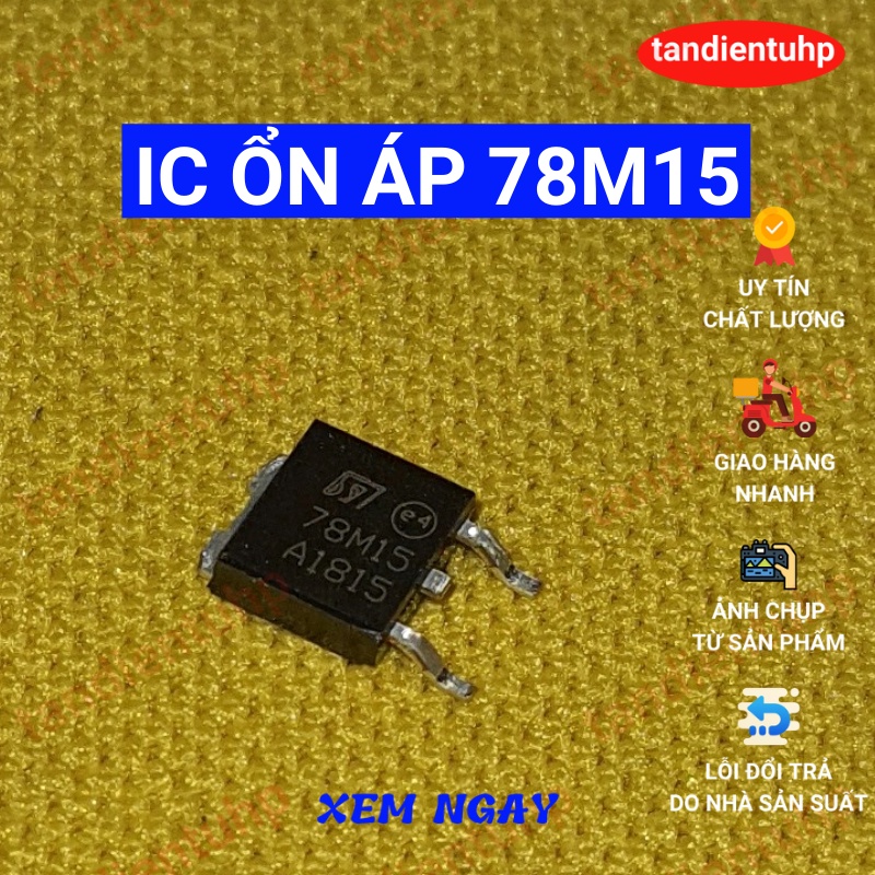 5 CHIẾC IC ỔN ÁP NGUỒN DC CÓ CÁC MÃ 78M05, 78M06, 78M09, 78M12, 78M15, 78M24 HÀNG MỚI LOẠITỐT