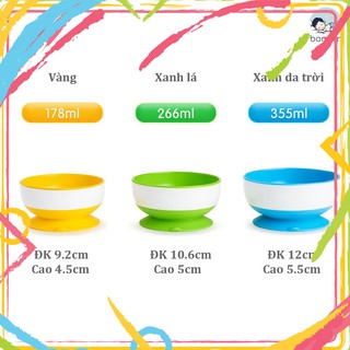 Tuan000017 bát ăn dặm chống đổ munchkin tuan000017
