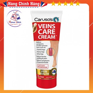Kem bôi giảm suy giãn tĩnh mạch của Úc Caruso’s Veins Care Cream - Tuýp 75g