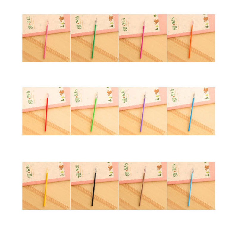 Set 12 Lõi Bút Kim Cương 0.38mm 12 Màu Sắc Sáng Tạo