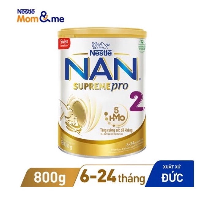 Sữa Bột NAN SupremePro 5HMO 2 800g