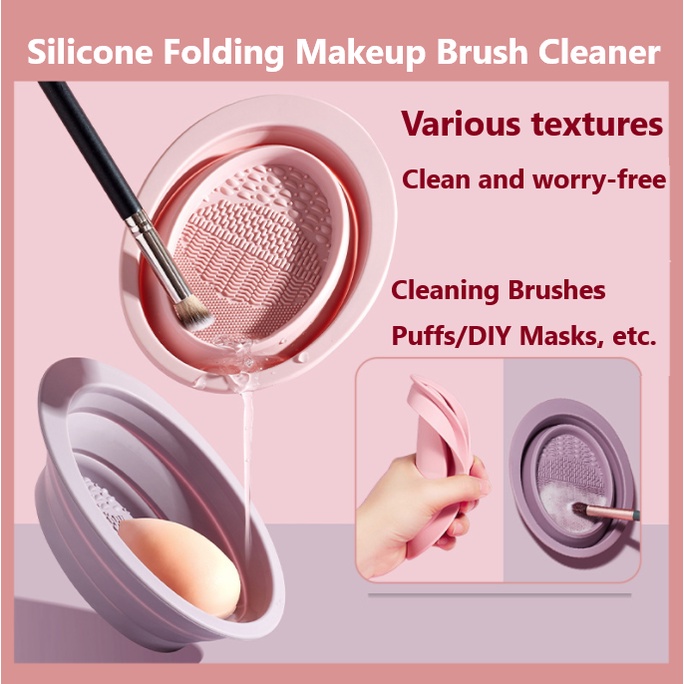 ✌Đốm ✌Dụng Cụ Vệ Sinh Cọ Trang Điểm Bằng Silicone Tiện Dụng
