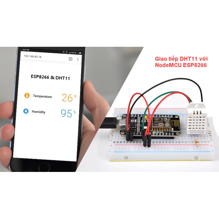 Module DHT11 - Cảm Biến Nhiệt Độ và Độ Ẩm cho Arduino