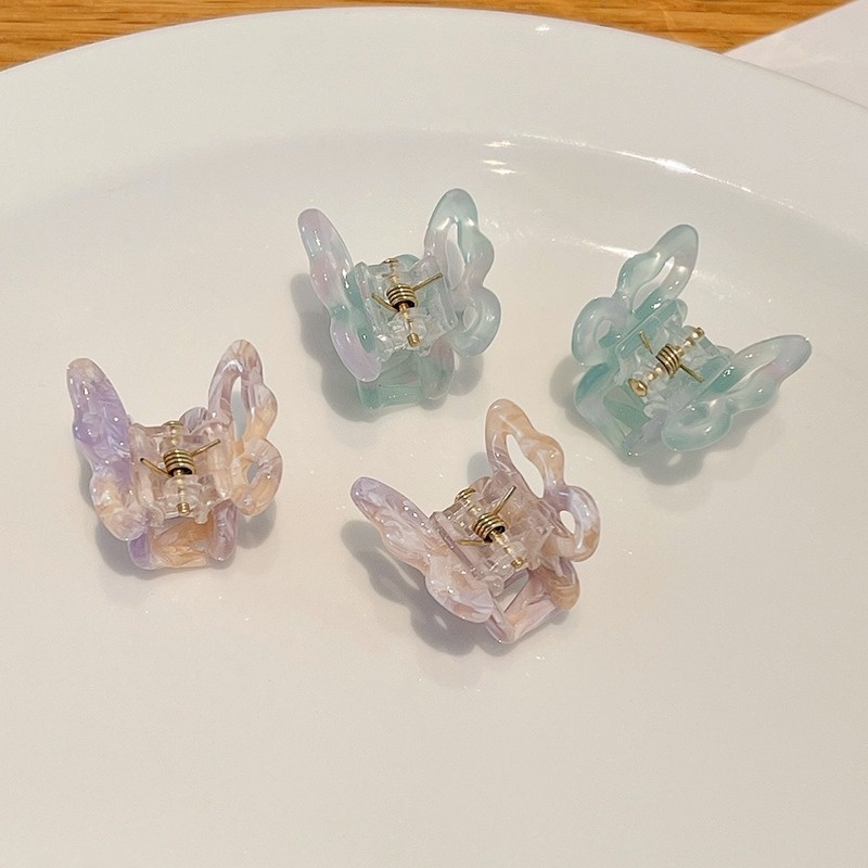 Bộ 2/4 Kẹp Tóc Càng Cua Hình Bướm Nhỏ Kiểu Dễ Thương Hàn Quốc