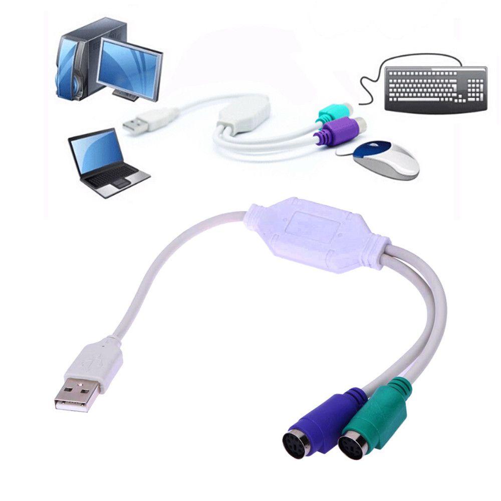 AUGUSTINA Dây Cáp Chuyển Đổi Đầu Cắm USB Sang Ổ Cắm PS2 Cho Chuột Và Bàn Phím Mới