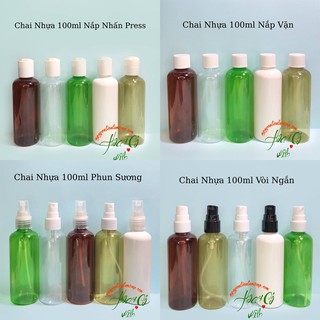 CHAI NHỰA 100ML VAI TRÒN ( NHIỀU MẪU )