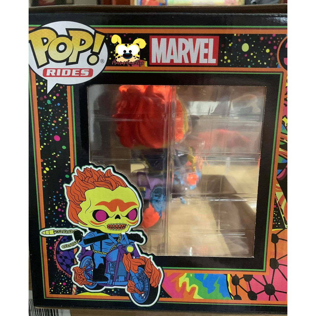 Mô Hình Funko Pop! Rides Black Light Ghost Rider - Funko Shop Exclusive