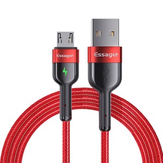 [Freeship] Dây cáp sạc nhanh Essager Type-C, Micro USB có đèn LED