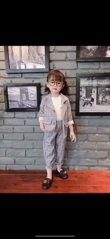 Set vest kẻ mùa thu cho bé | BigBuy360 - bigbuy360.vn