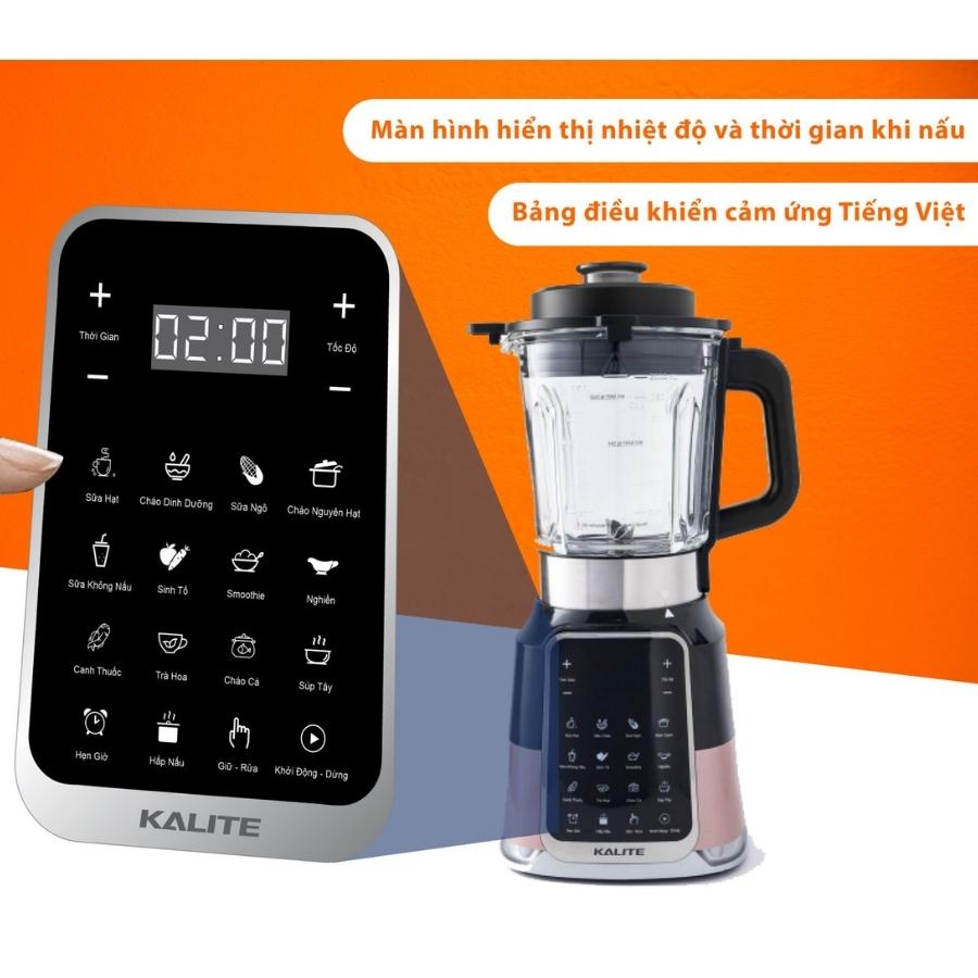 Máy làm sữa hạt Kalite E200, Dung tích 2000ml, Bảo hành chính hãng