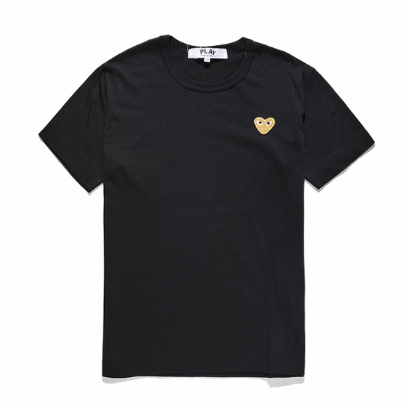 Phong cách Nhật Bản play comme des garcons CDG Mới Áo Thun Tay Ngắn In Hình Trẻ Trung Cho Nam Nữ