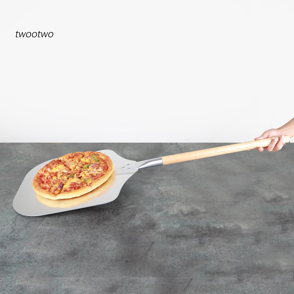 Xẻng xúc bánh pizza cán dài bằng gỗ có thể tháo rời tiện dụng