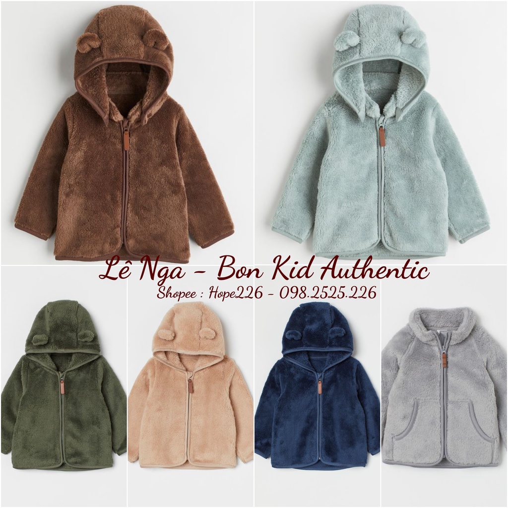 Áo khoác lông HM UK/US/ CHINA chính hãng sz từ 6-9m đến 3-4y (ĐỌC KỸ LƯU Ý)