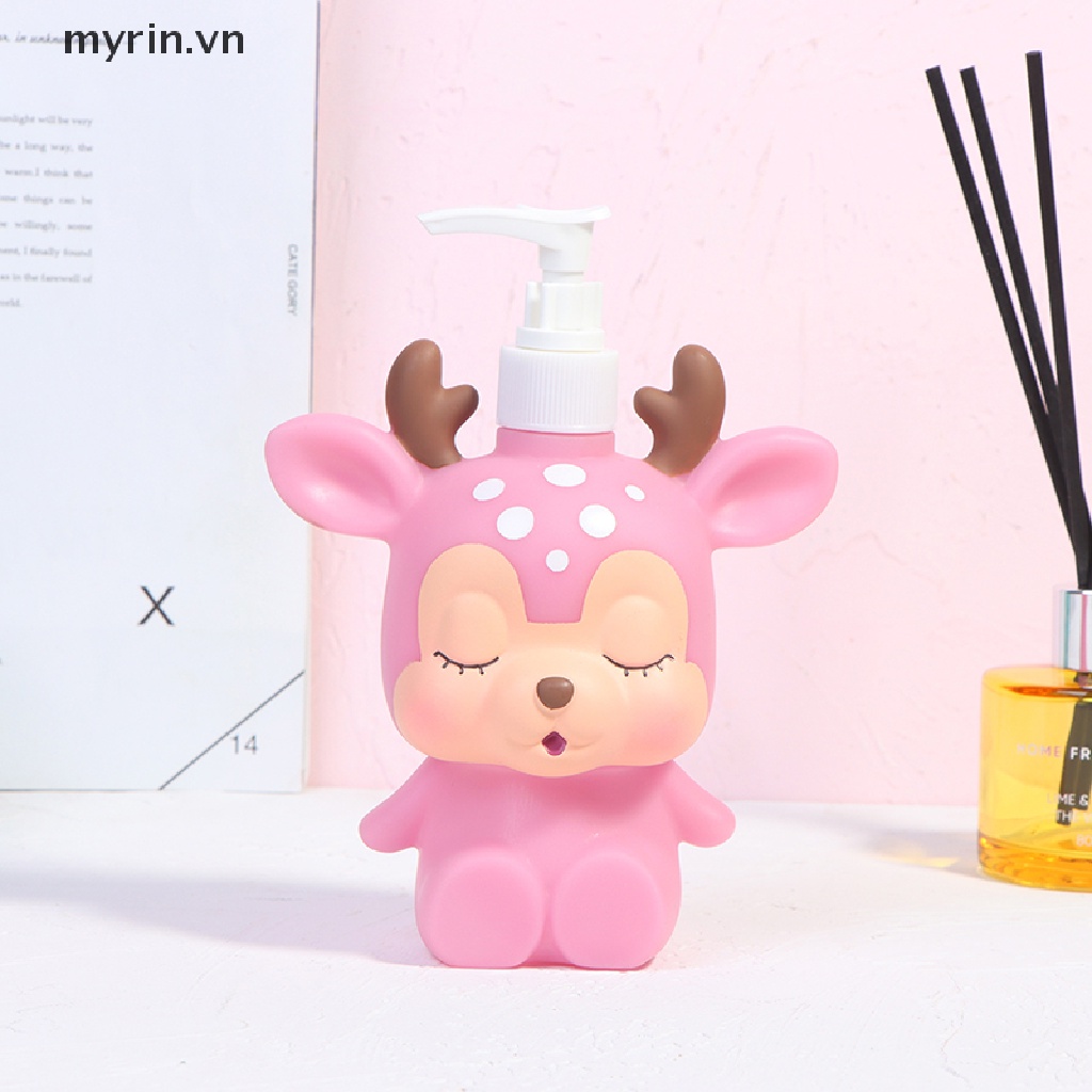 Bình Đựng Dầu Gội / Sữa Tắm Dạng Lỏng Họa Tiết Hoạt Hình Dễ Thương
