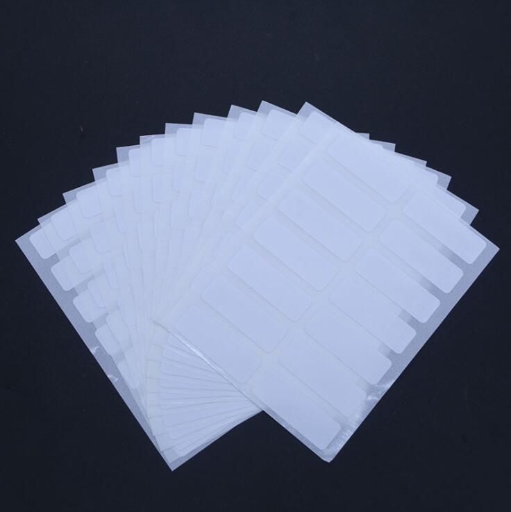 Set 12 nhãn dán ghi chú màu trắng thiết kế đơn giản tiện dụng