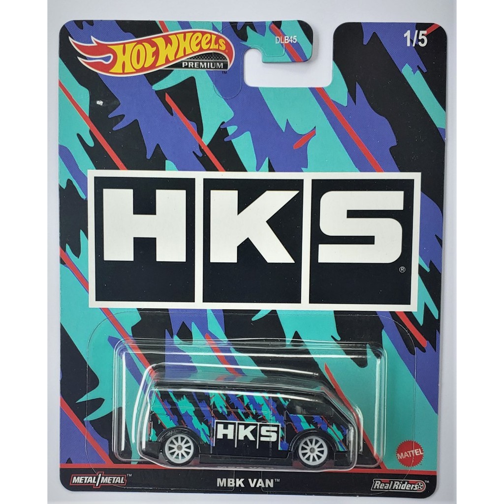 Xe mô hình tỉ lệ 1:64 Hot Wheels bánh cao su tem HKS Nissan Skyline GT-R vs MBK VAN