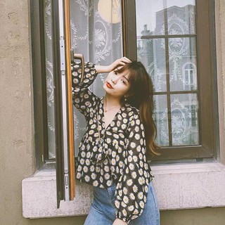 Áo peplum hoa cúc h2900