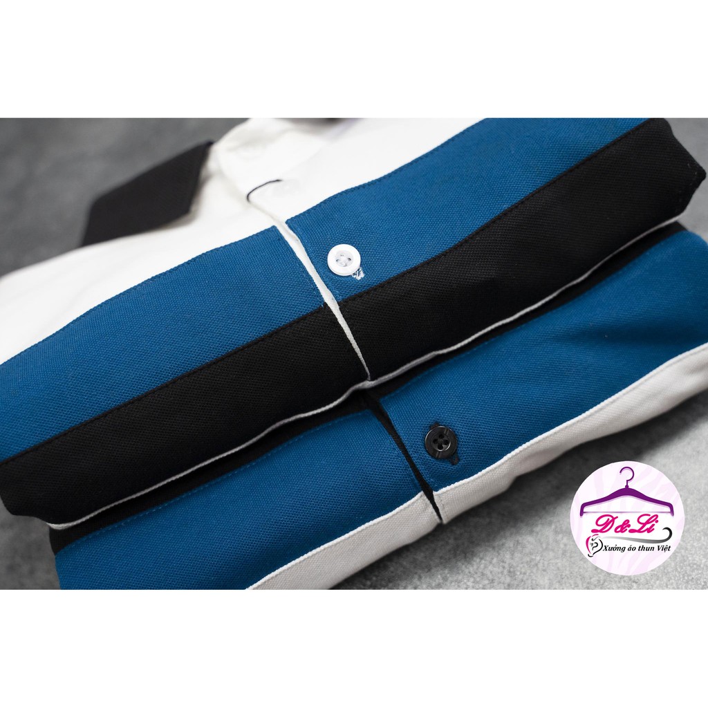 Áo thun Nam có cổ, tay ngắn 39kg -70kg cao cấp 100% cotton, phối sọc ngang đẹp xuất sắc | BigBuy360 - bigbuy360.vn