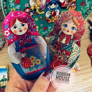 Miếng dán tủ lạnh búp bê Nga