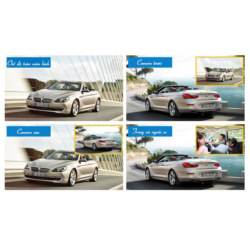 Camera hành trình ô tô 3 mắt camera, màn hình 4 inh full HD, ghi hình đa chiều, có chế độ ghi đè kèm thẻ nhớ 32G -LaKaDo | BigBuy360 - bigbuy360.vn