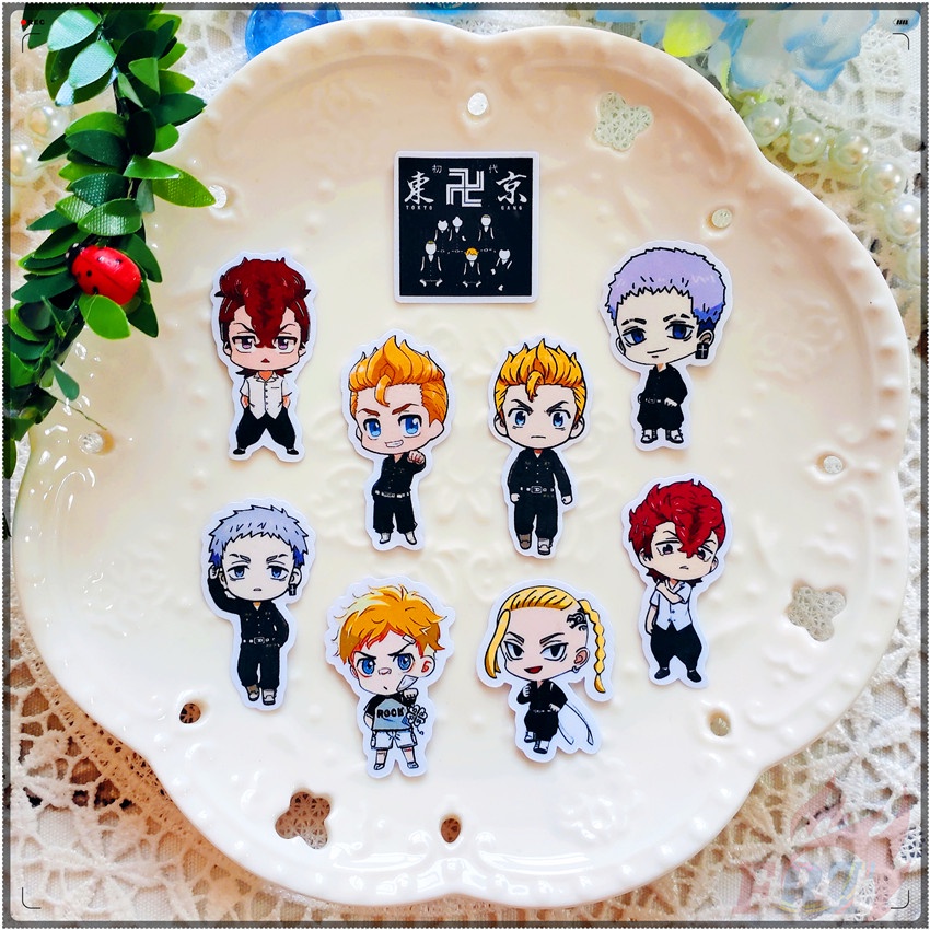 Bộ 40 Miếng Dán Trang Trí Sổ Tay Diy Hình Tokyo Revengers Q-1 Thời Trang