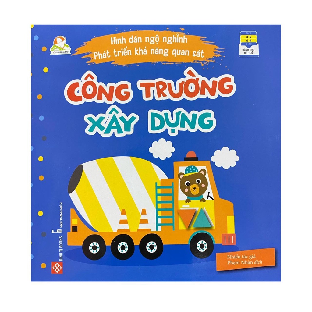 Sách - Hình dán ngộ nghĩnh phát triển khả năng quan sát :  Công trình xây dựng ( Đinh Tị )