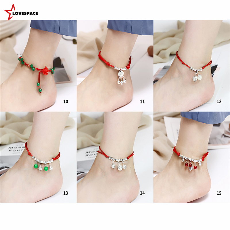 Lắc Chân Bện Dây Màu Đỏ May Mắn Cho Nữ | BigBuy360 - bigbuy360.vn