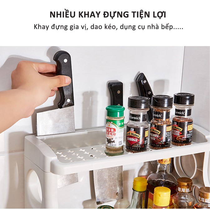 Kệ Đựng Gia Vị, Dụng Cụ Nhà Bếp 2 Tầng Chữ B Tiện Lợi | BigBuy360 - bigbuy360.vn