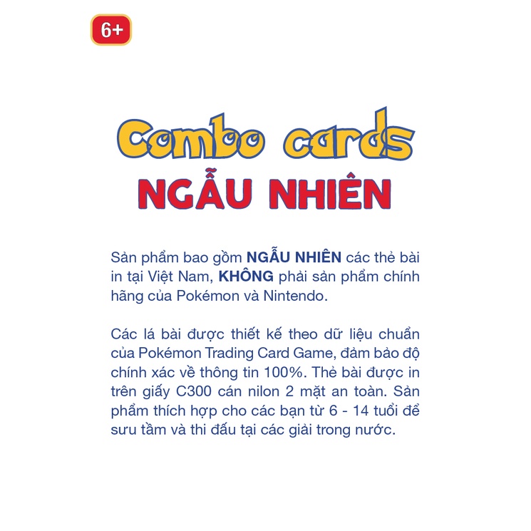 Combo thẻ bài Pokémon in chuẩn như thật - Giao ngẫu nhiên