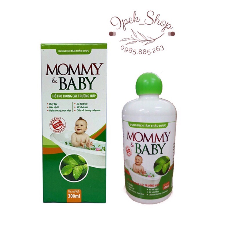 Dung dịch tắm thảo dược MOMMY&amp;BABY cho bé - Ipek_Shop