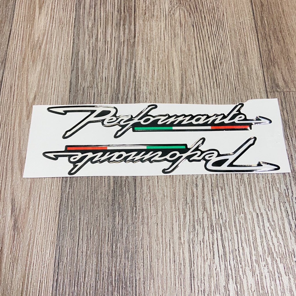 (Mới về) Bộ sưu tập tem nỗi phũ nhựa trong chữ PERFORMANTE dán trang trí x máy siêu CHẤT