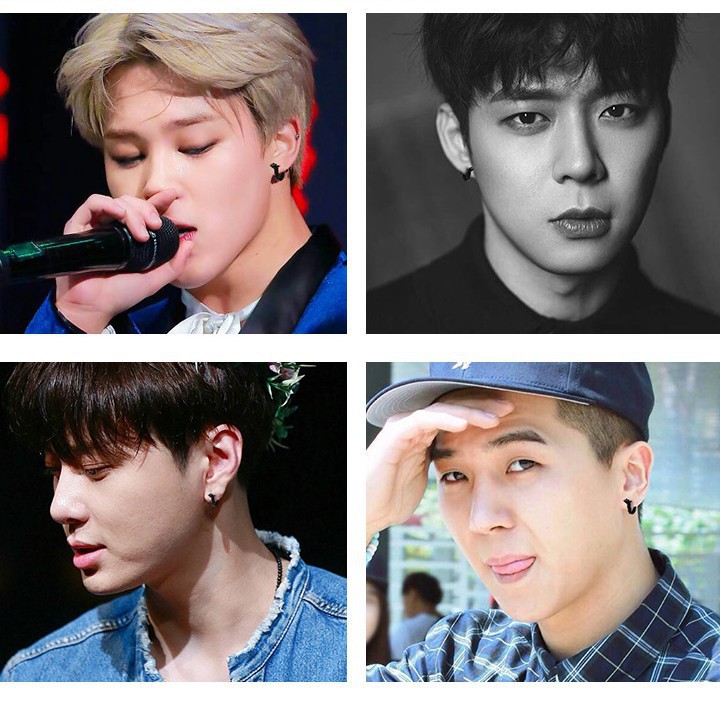 Bông Tai Nam Titan Không Đen TT 1367 - 1 cặp