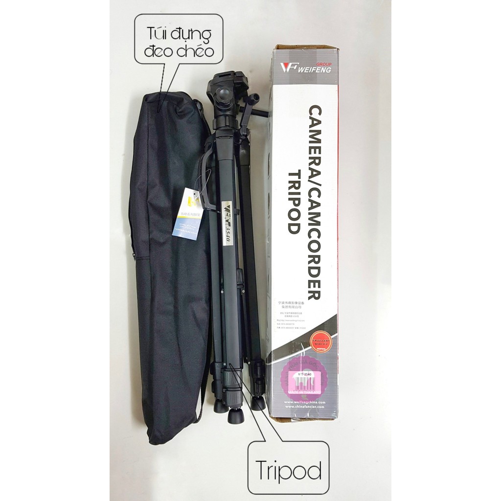 [HÀNG CÓ SẴN HCM] GẬY TRIPOD NỘI ĐỊA TRUNG WEIFENG WT3540