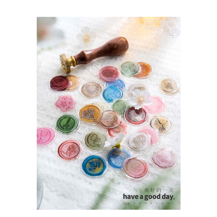 1 Gói 1 Miếng Dán Hình Phong Bì Cổ Điển Dùng Trang Trí