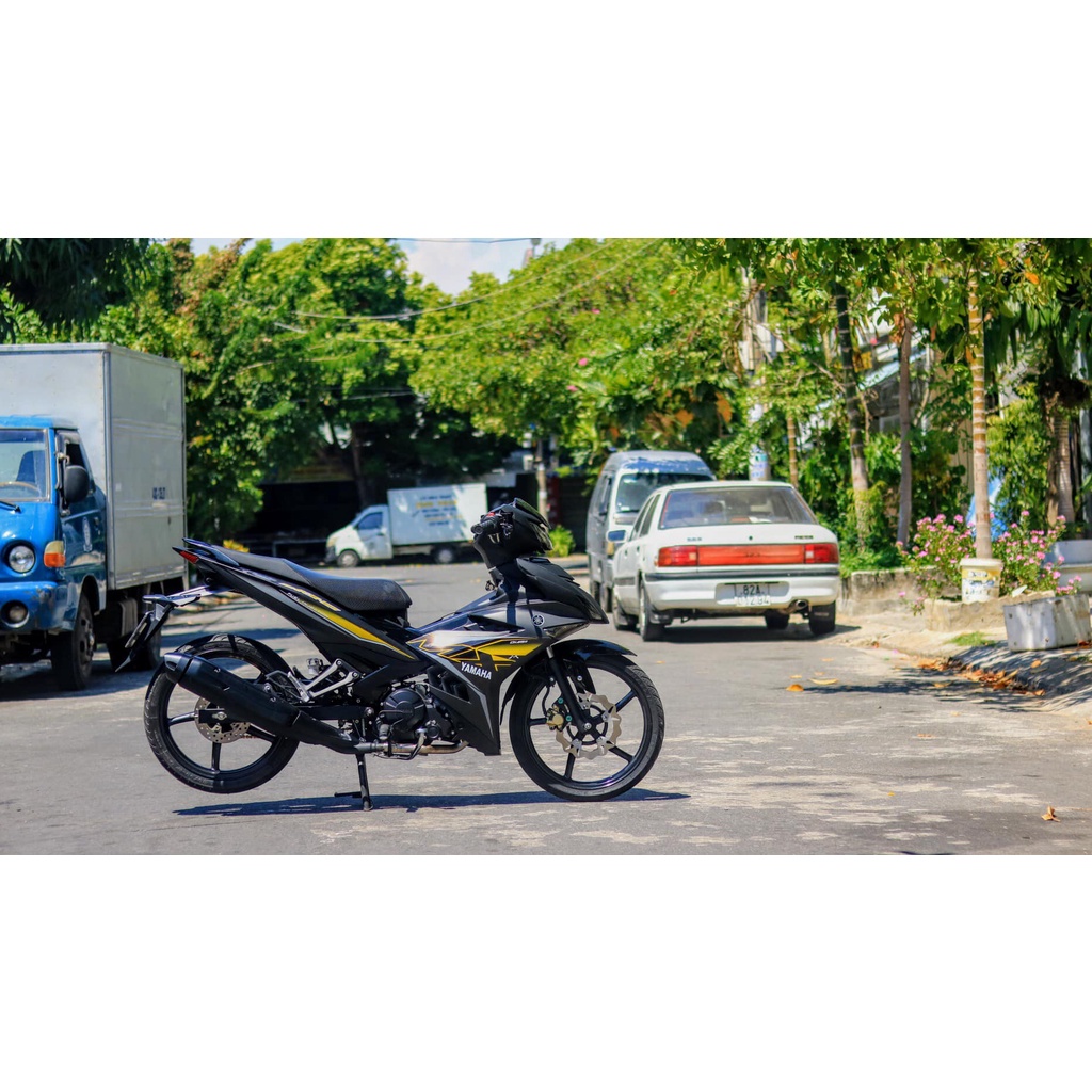 Tem Rời Dán Xe Exciter 150 Mẫu MX Vàng Đen Cực Đẹp, Hàng 3 Lớp Chất Lượng Cao .Team Decal