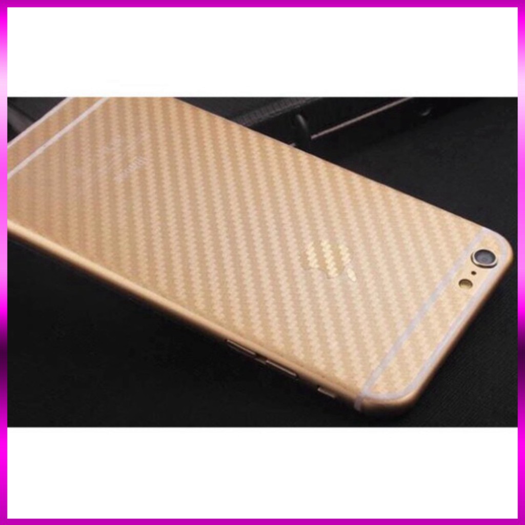 MIẾNG DÁN CARBON IPHONE 5 5s 6 6s 6plus 6splus 7 7plus 8 8plus CACBON