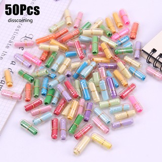Set 50 Lọ Điều Ước Bằng Giấy Trong Suốt Hình Viên Thuốc Dễ Thương